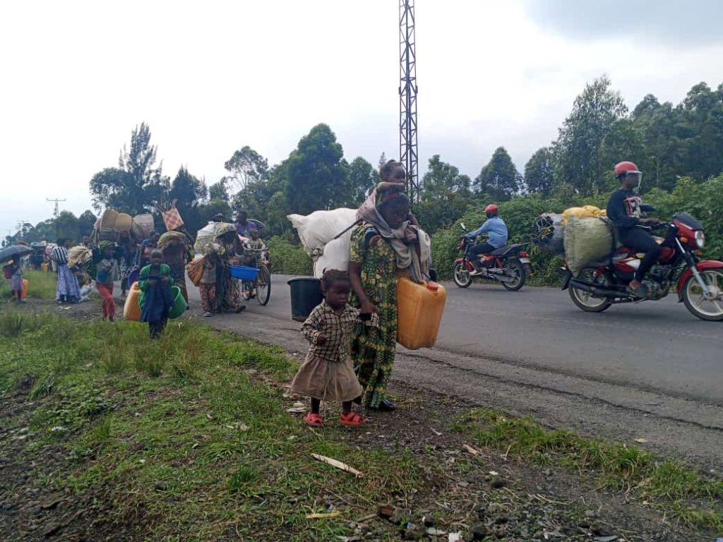 Les habitants de Sake fuient les affrontements vers Goma-kivumorningpost