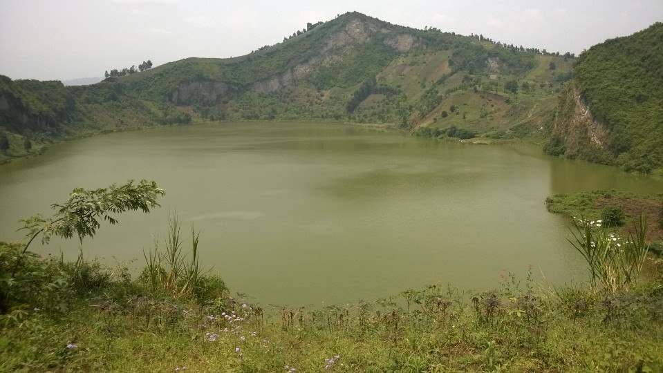 Photo d'illustration : Vue aérienne du Lac vert au Nord-Kivu