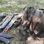 3 armes AK-47 récupérées lors des affrontements a Beni