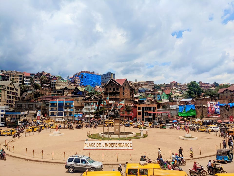 Ville de Bukavu au place de l'indépendance