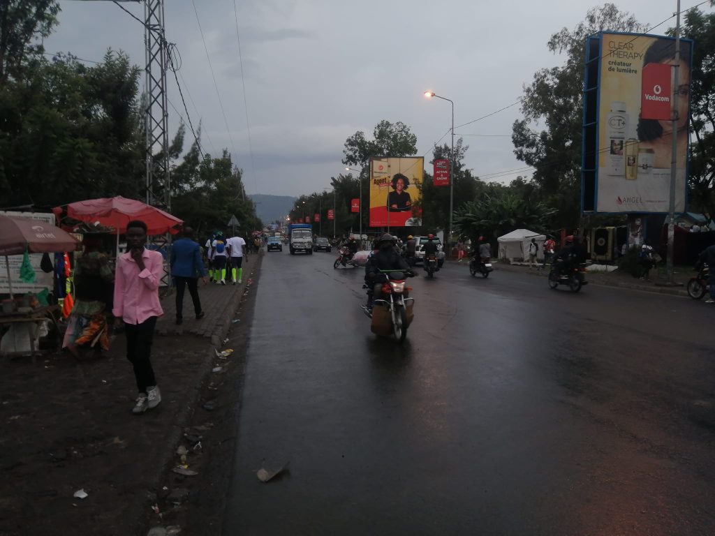 La route Goma-Sake vers le rond-point INSTIGO