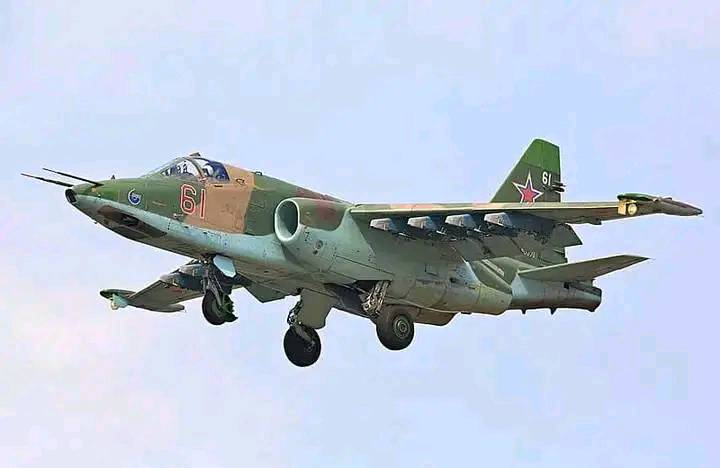 L'avion de chasse Congolais Sukhoi-25 dans l'espace