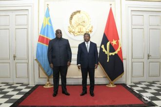 Le Président de la République, Félix Antoine Tshisekedi Tshilombo et son homologue de la République d'Angola
