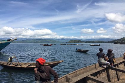 Marché de KITUKU au bord du Lac Kivu en ville de Goma