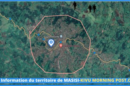 Territoire de MASISI sur Google Maps