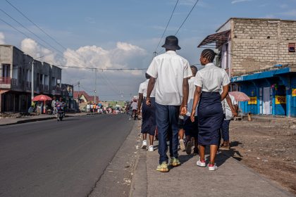 Élèves finalistes à l’institut Isidore Bakanja dans la zone éducationnelle Nord-Kivu 1 en ville de Goma