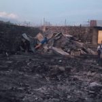 Un incendie qui s'est déclaré au quartier Virunga, en ville de Goma