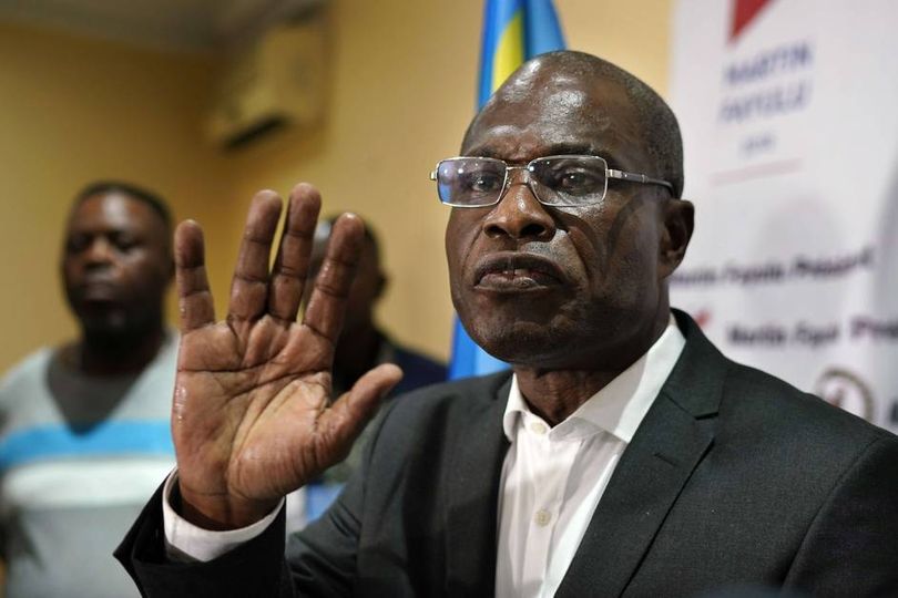 Martin Fayulu, opposant congolais et candidat malheureux à la présidentielle de 2018