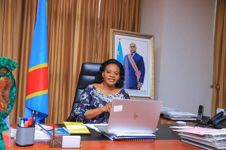 Mme Claudine Ndusi la Ministe de l'Emploi, Travail et Prévoyance Sociale de la République Démocratique du Congo