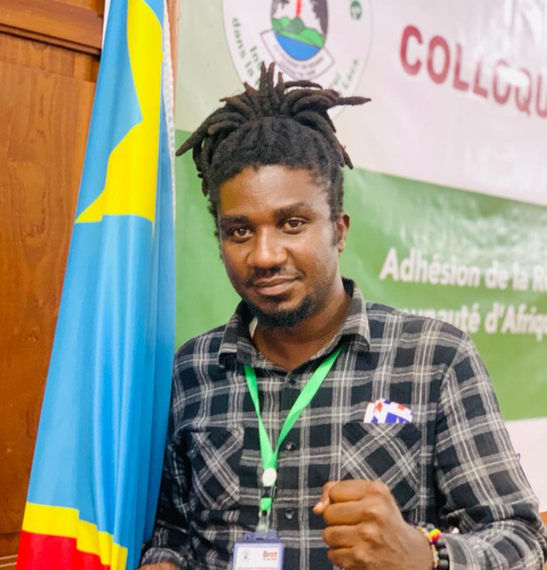 Jacques Sinzahera, un activiste pro-démocratie appartenant au collectif des mouvements citoyens AMka Congo