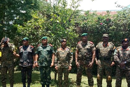 Lors de l'évaluation des opérations conjointes FARDC-UPDF à Beni (hôtel Okapi palace) par les deux chefs d'État major de l'armée congolaise et Ougandaise