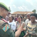 Le gouverneur militaire du Nord-Kivu, le lieutenant général Ndima Kongba Constant dans la commune urbano-rurale de Bulongo, en territoire de Beni