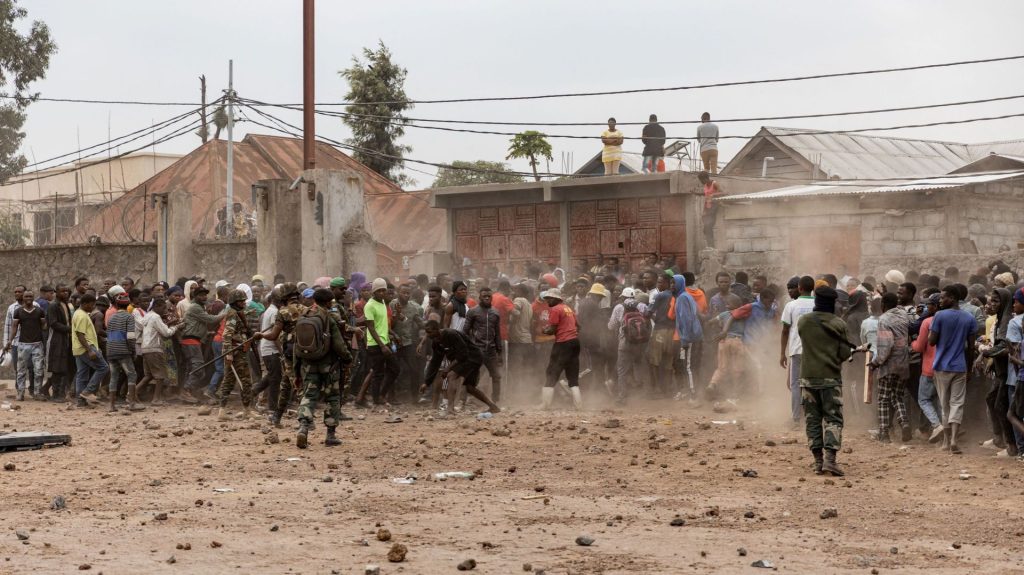 Photo illustrative d'une manifestation contre la MONUSCO a Goma