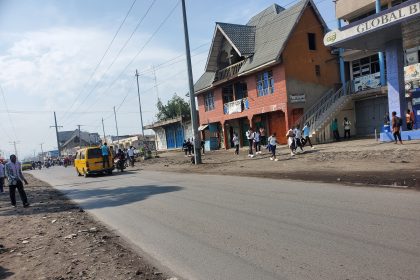 Circulation perturbée à Ndosho dans la partie ouest de la ville