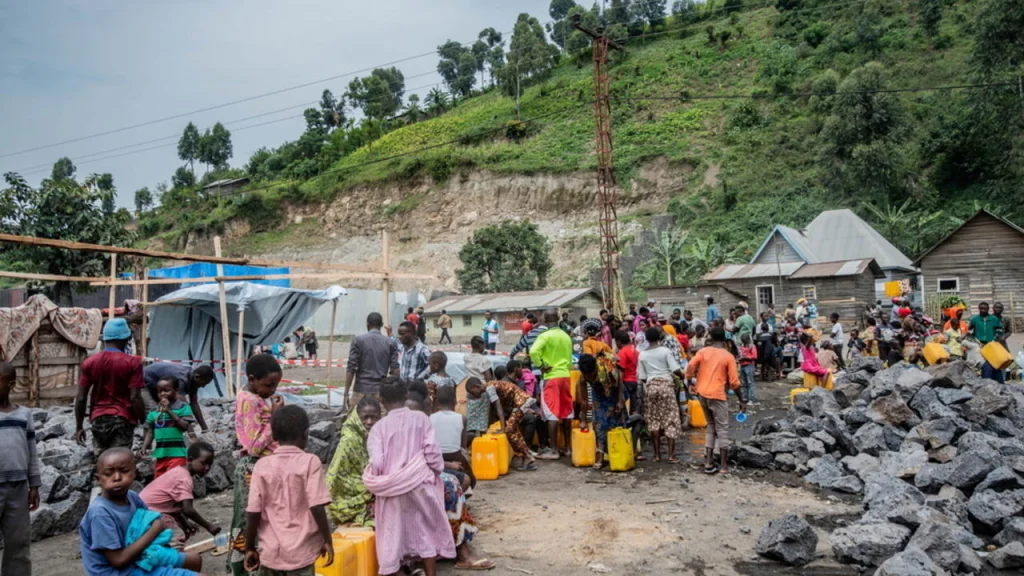 Les sinistrés dans le territoire de Nyiragongo cherchent l'eau potable