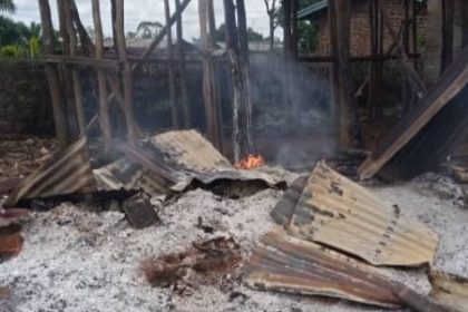Photo d'illustration Maison incendiée par les ADF/MTM à Irumu