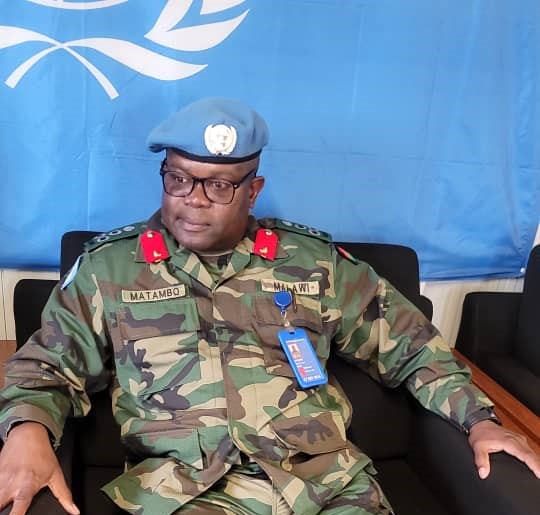 Le général de brigade Alfred MATAMBO du Malawi, nouveau commandant FIB