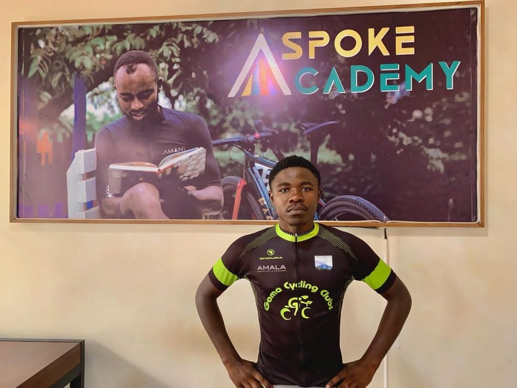 Le cycliste congolais de Goma cycling club Joël Kyaviro