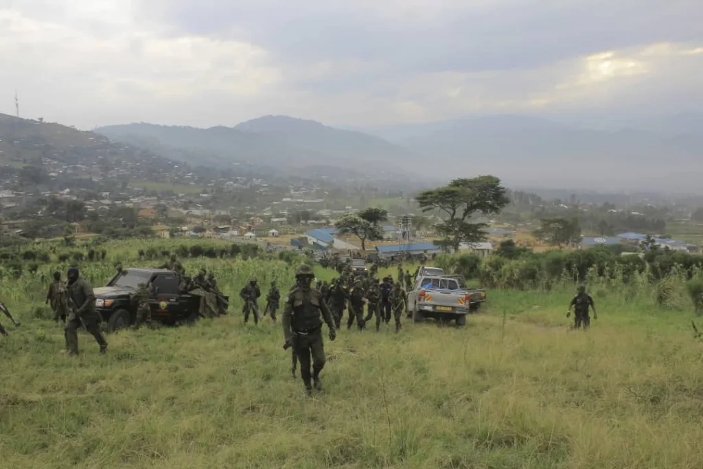 Photo d'illustration : Les éléments FARDC dans la position militaire de Mayangose