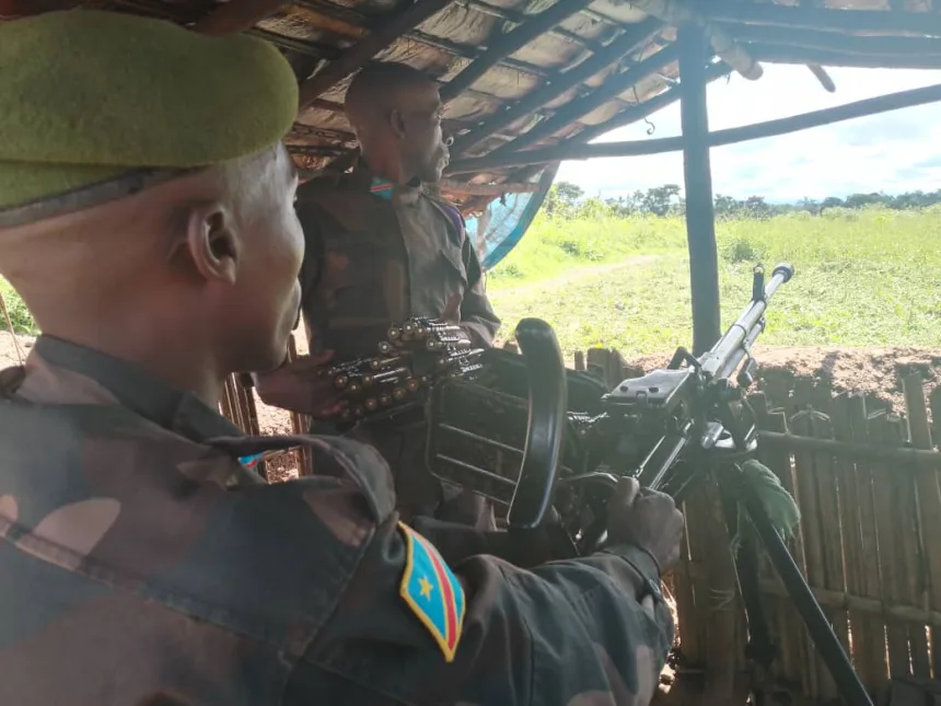 Photo d'illustration : Les éléments FARDC dans la position militaire de Mayangose