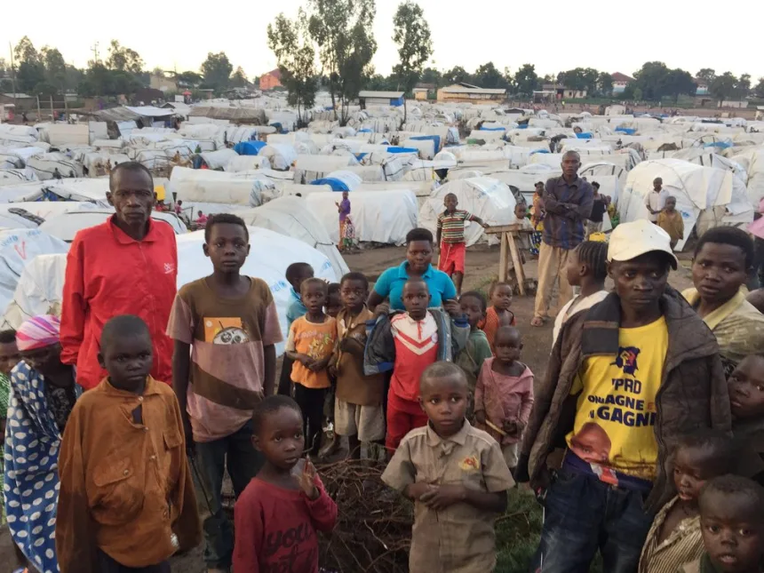 Environ 5.000 déplacés du Camp de Tsé, situé dans le groupement Losandrema, chefferie de bahema Nord, territoire de Djugu