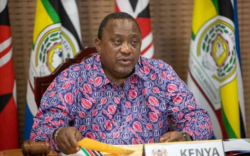 Facilitateur désigné par la communauté de l'afrique de l'est ( EAC) dans la résolution de la crise sécuritaire dans l'Est de la RDC, l'ancien président de la république du Kenya Uhuru Kenyatta