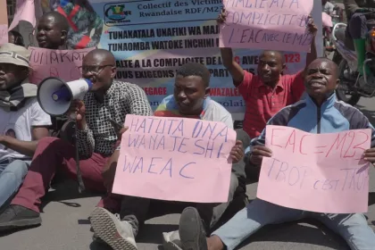 La manifestation du collectif de victimes de l'agression rwandaise réprimée violemment par la police