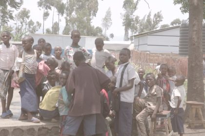 Certains enfants vivant au camp de déplacés de Bulengo