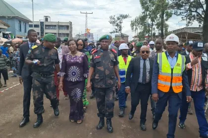 Le Gouverneur Militaire Peter CIRIMWAMI lance plusieurs travaux d'infrastructures dans la ville de Goma