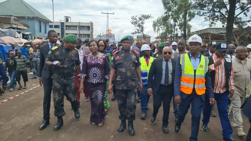 Le Gouverneur Militaire Peter CIRIMWAMI lance plusieurs travaux d'infrastructures dans la ville de Goma