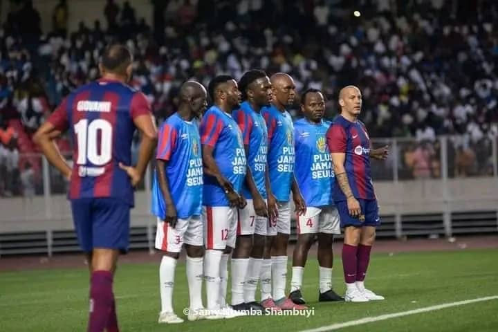 Le match de Gala entre les légendes de la sélection nationale de la RDC et celles du FC Barcelone