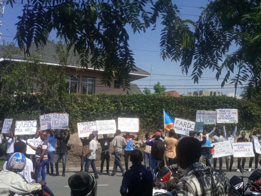 Une vingtaine des militants de la LUCHA ont manifesté ce mercredi à Goma