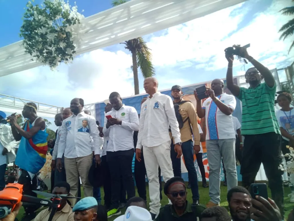 Le Président d'Ensemble pour la République et candidat N°3 à la Présidentielle de 2023, Moïse KATUMBI est arrivé dans le chef-lieu du territoire de Béni à Oicha