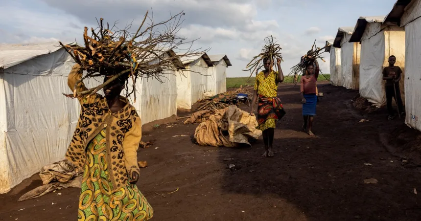 Photo d’illustration : Des hommes armés ont attaqué un camp à Kashuga, dans la province du Nord-Kivu, en RDC, où des familles avaient trouvé refuge après avoir fui le conflit entre les groupes armés et les FARDC