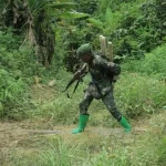 Les militaires FARDC en pleine opération dans le Ruwenzori