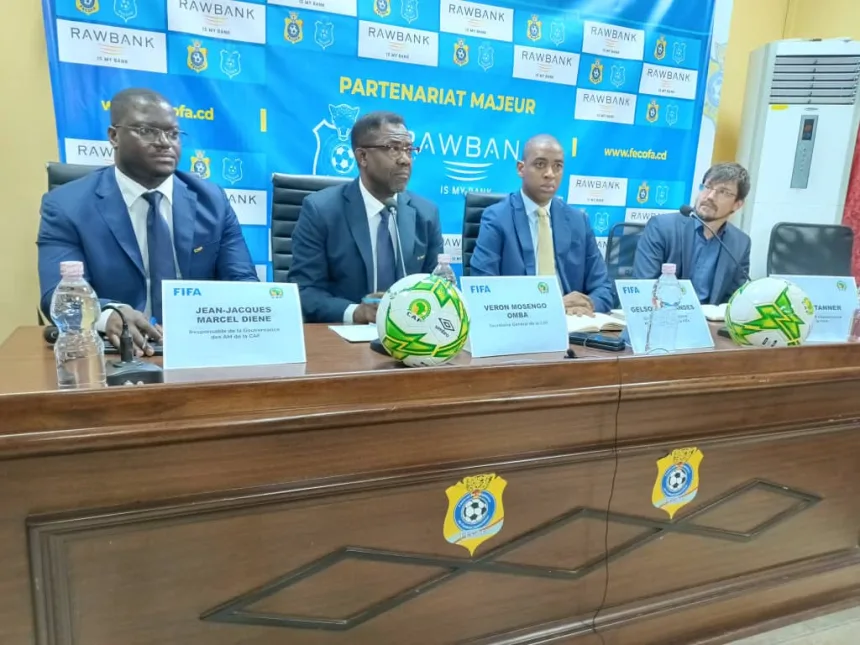 Des représentants de la CAF en visite à Kinshasa