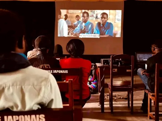 Le film "garçon qui dopta le vent " a été projeté pour les jeunes de la ville touristique de Goma