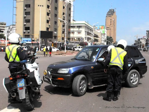 Photo d'illustration : Suspension de tout contrôle routier dans la ville province de Kinshasa