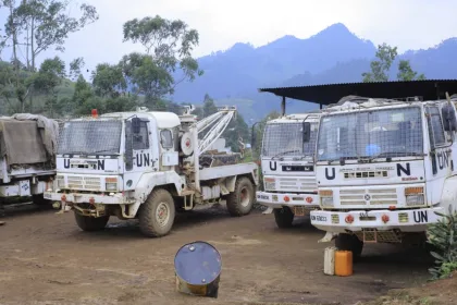 Les véhicules de la Monusco prêts à quitter Lubero pour Beni, mardi 26 décembre [Photo d'illustration]