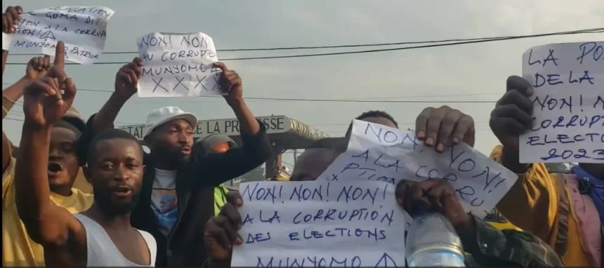 Une marche de protestation organisée par certains jeunes du quartier populaire de Ndosho [Photo d'illustration]