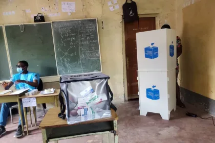 Photo d'illustration : Dans un bureau de vote au centre de l'institut ZANER dans la ville de Goma