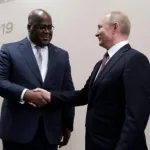 Le Président de la RDC, Felix Antoine TSHISEKEDI avec le President de la Russie