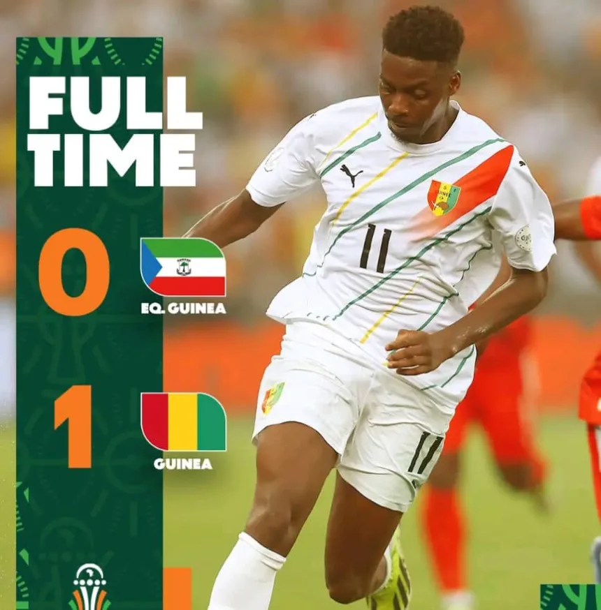 Une surprise de la Guinée Conakry face à la Guinée équatoriale dans une rencontre des huitièmes de finale de la CAN