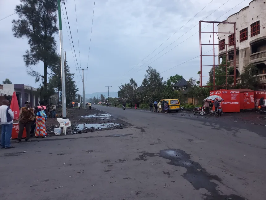 Dans les rues de Goma dans le quartier Mugunga [Photo d'illustration]