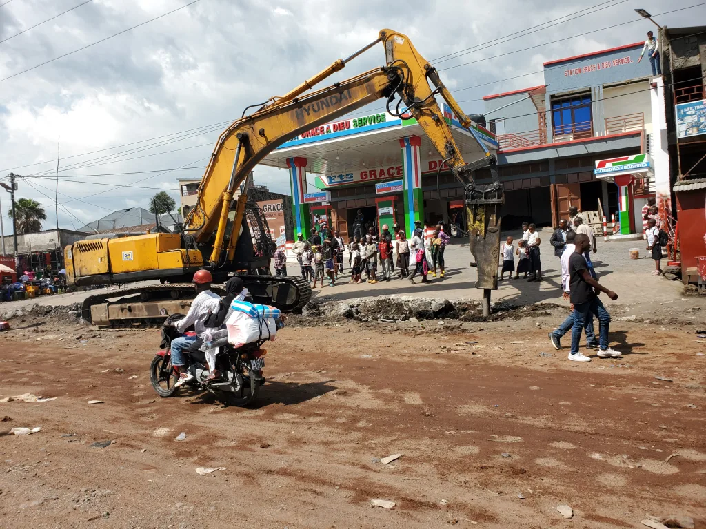 Travaux de Construction du Tronçon routier CAJED vers Ndosho [Photo d'illustration]