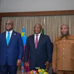 Le président Félix Antoine Tshisekedi Tshilombo et ses homologues Cyril Ramaphosa (Afrique du Sud) et Evariste Ndayishimiye (Burundi) ont tenu une réunion tripartite sur le déploiement des troupes de la SADC