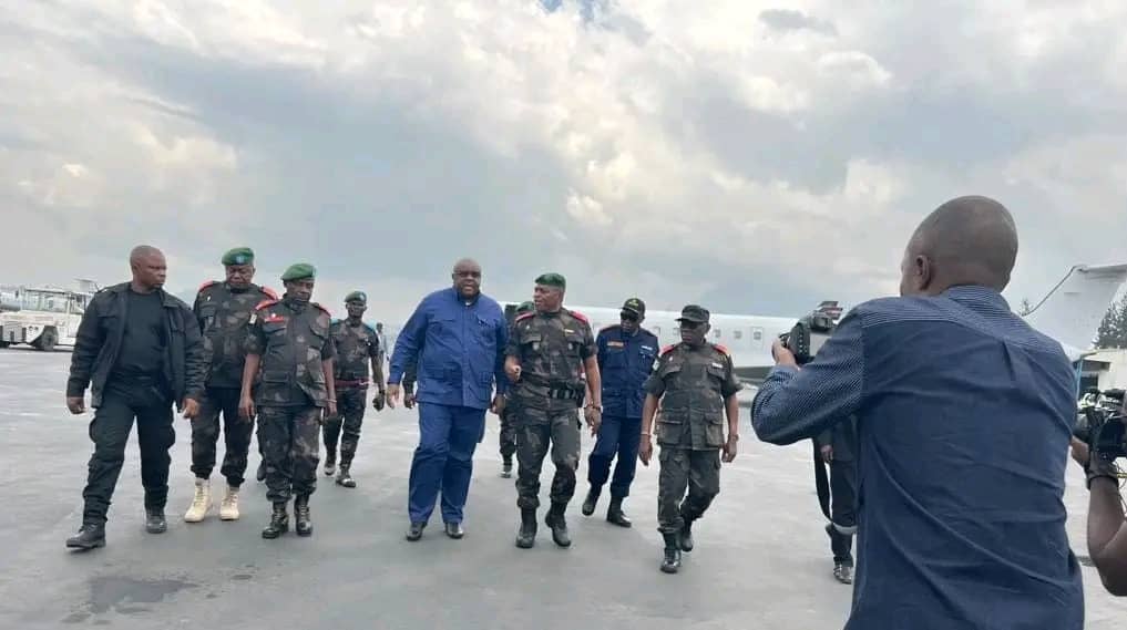 Le Ministre de la Défense, Jean-Pierre Bemba vient d'arriver pour une mission officielle