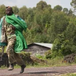 Les rebelles du m23 dans le territoire de Rutshuru au Nord-Kivu