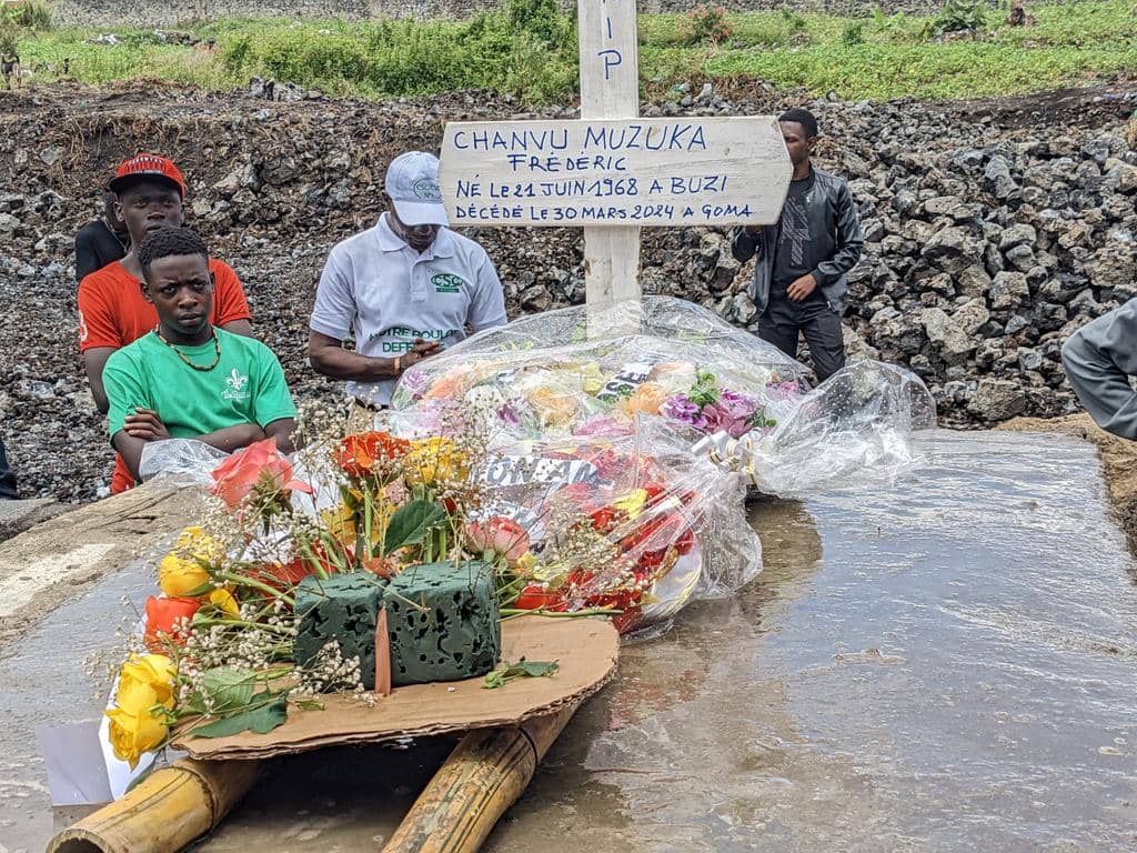 Frédéric Muzuka repose à jamais au cimetière chemin du Ciel