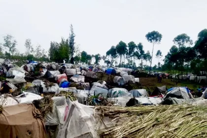 Conditions de vie précaires des déplacés dans le site d'hébergement de Kitshanga